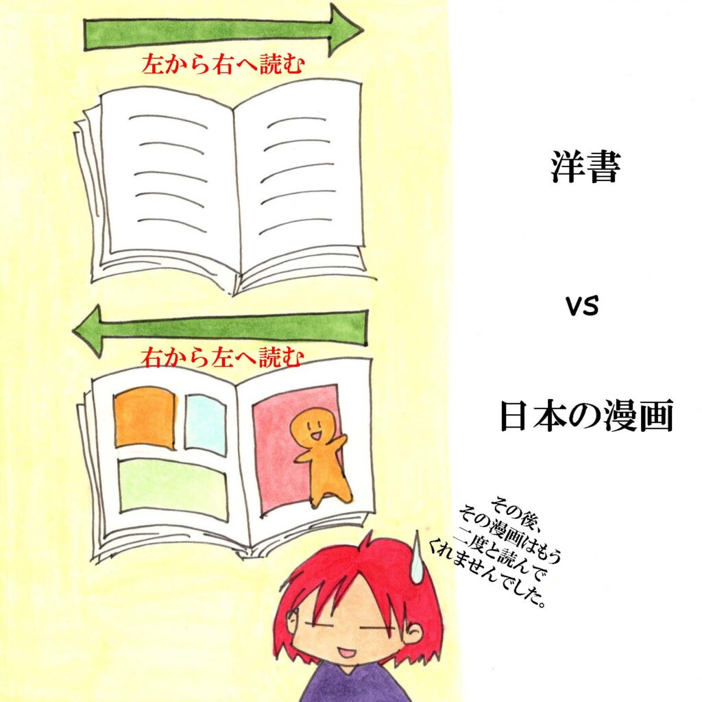 洋書と日本の漫画の違い